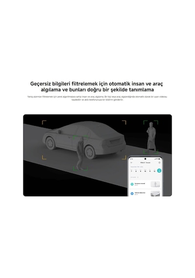 Xiaomi CW700S 9x 4MP Çift Lens Sesli Alarm Dış Mekan Kamerası Beyaz