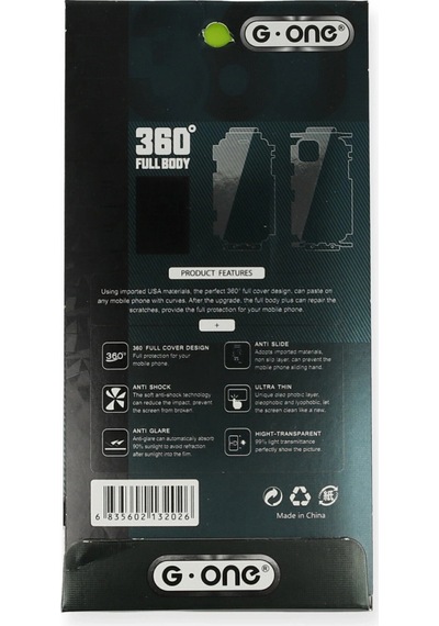 Apple, Uyumlu iPhone 15 Pro 360 Mat Full Body Arka Koruyucu