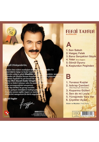 Ferdi Tayfur - Klasikleri Arşiv 2 Plak