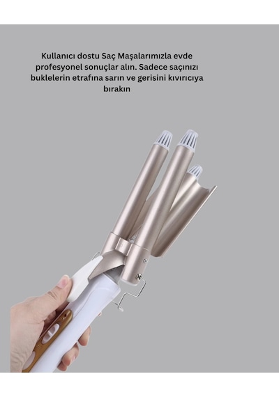 Profesyonel Kullanıma Uygun Bukle Maşası