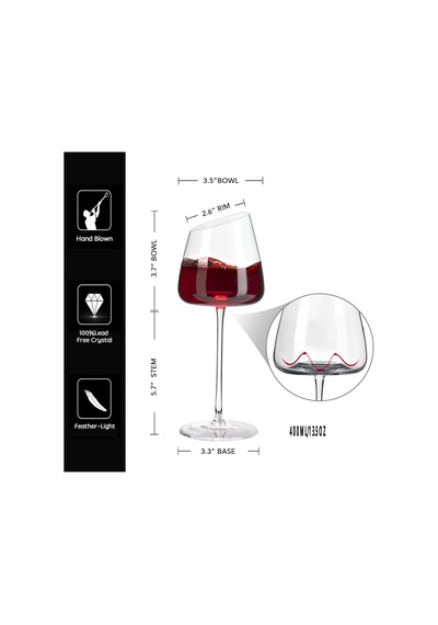 Eğimli Beyaz Şarap Kadehi 2'li Set, Modern Kurşunsuz El Üflemeli Uzun Kök Kırmızı Şarap Kadehleri, Benzersiz İçbükey Tabanlı Premium Kristal Şeffaf Cam, Hediye Kutusu - Yıldönümü, Düğün Ve Noel İçin Çok Renkli Eğimli Beyaz Şarap Kadehi 2'li Set, Modern Kurşunsuz El Üflemeli Uzun Kök Kırmızı Şarap Kadehleri, Benzersiz İçbükey Tabanlı Premium Kristal Şeffaf Cam, Hediye Kutusu - Yıldönümü, Düğün Ve Noel İçin Çok Renkli