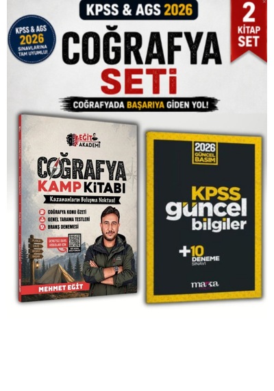 2026 Kpss Ags Mehmet Eğit Coğrafya Kamp Kitabı Ve Güncel Bilgiler + Deneme