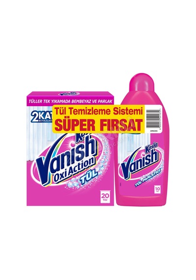 Vanish Tül Temizleyici 2'li Paket Toz + Parlatıcı