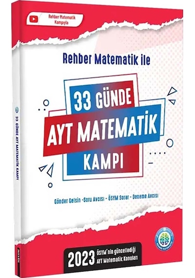 2023 33 Günde AYT Matematik Kampı -  Rehber Matematik
