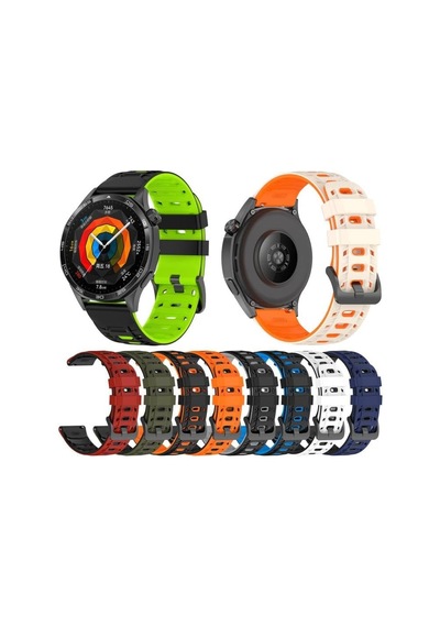 Huawei İle Uyumlu Mecha Style 22mm Kordon Gt6/gt6 Pro/gt5/gt5 Pro/gt4/gt3/gt3 Pro/gt2/gt2 Pro 46mm İçin Nefes Alabilen Gt6 Pro Kordonu Yumuşak Doku Çift Renk Gt6 Kordon
