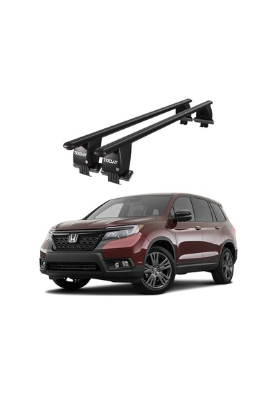 Royal Honda Passport Iıı 2019 Ve Sonrası Uyumlu Siyah Kilitli Ara Atkı Port Bagaj Tavan Barı