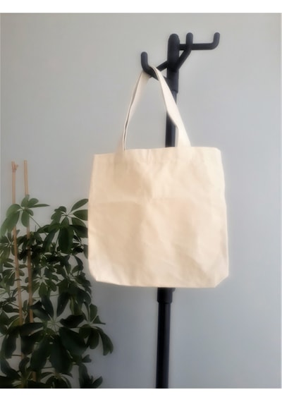 Nevateks Tekstil Pamuklu Ham Bez Kadın Spor Omuz Çantası 30 x 35 CM