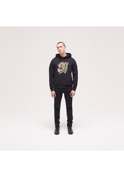 The Kooples Erkek Baskılı Siyah Sweatshırt