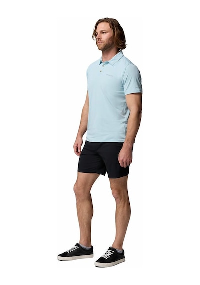 Columbia Tech Trail Utility Erkek Kısa Kollu Polo Tişört-9252 Mavi