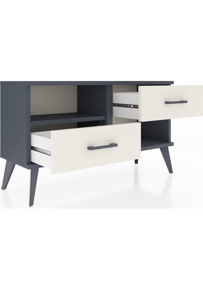 Arges Şifonyer Tek Raflı 2 Çekmeceli 88x30x48 Antrasit-antrasit/aytaşı Antrasit/aytaşı Arges Şifonyer Tek Raflı 2 Çekmeceli 88x30x48 Antrasit-antrasit/aytaşı Antrasit/aytaşı
