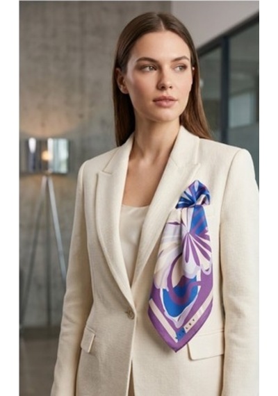 Sisley Flora Bandana/fular -2018-47 47 Mor