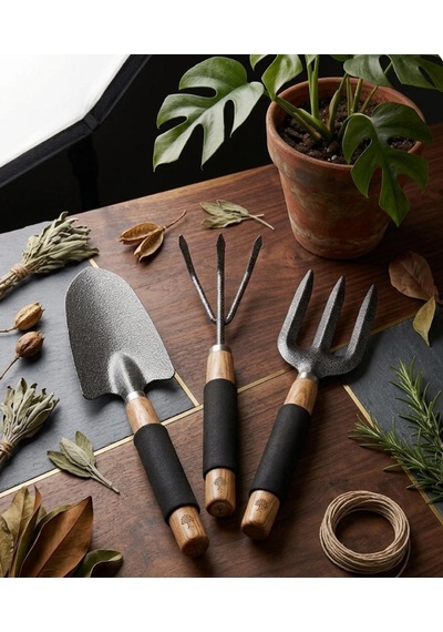 Bahçe Aletleri Set Kürek Tırmık Çatal Set Hobi Set