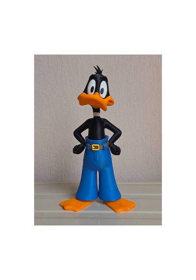 Pantolonlu Duffy Duck Figür 20cm-3d Baskı-kolleksiyonluk Biblo