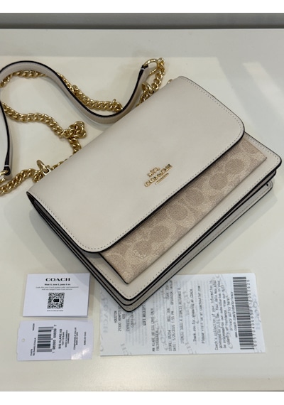 Coach Klare Crossbody Bag Kadın Omuz Çantası Krem