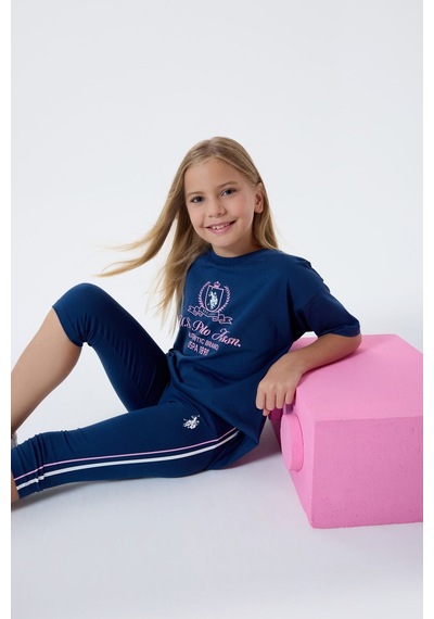U.s. Polo Assn. Kız Çocuk Lacivert Tayt Takım 5274-49854 Lacivert