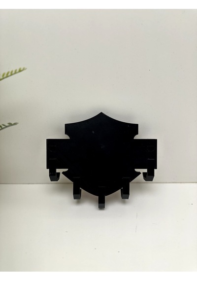 3d Baskı Dekoratif Harley-davıdson Model Motorcu Anahtar Askılığı Siyah