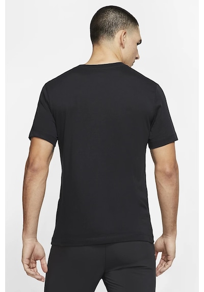 Nike Running Dri Fit Mens T-shirts Erkek Koşu Tişört Siyah Siyah