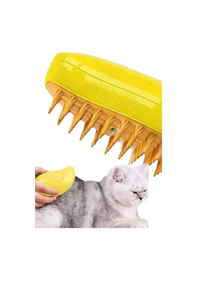 Buharlı Kedi & Köpek Yıkama Tarağı Yumuşak Silikon Fırça Bakım Seti Tüy Toplama Tarağı