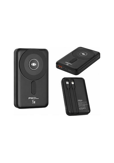 Pw-153 10.000 Mah Powerbank 22.5w Hızlı Şarj 15w Kablosuz Şarj Type-c Lightning Kablolu Standlı Çok Renkli