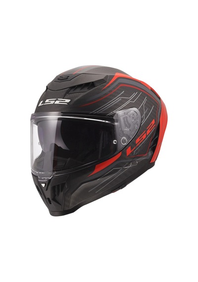 Ls2 Dragon Karbon Subıc Kırmızı Kask Kırmızı