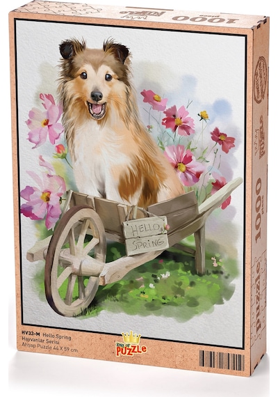 King Of Puzzle Hello Spring Ahşap Puzzle 1000 Parça
