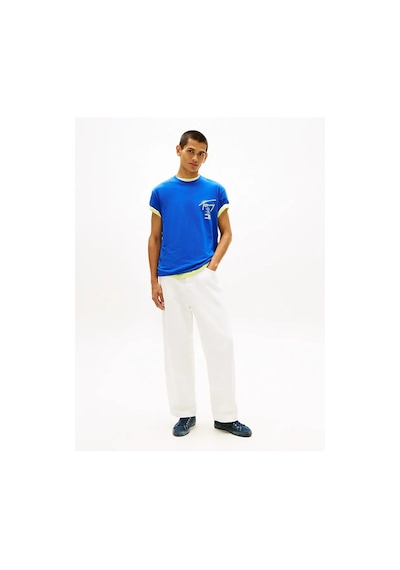Tommy Jeans Erkek Tişört-dm0dm22553 Mavi