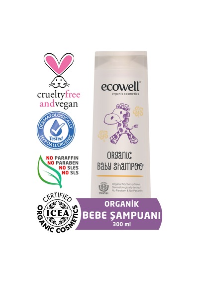 Ecowell Organik Bebe Şampuanı 300 ML