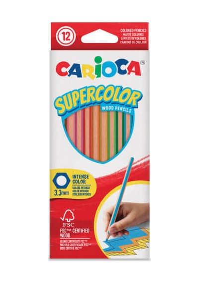 Carioca Supercolor Kuru Boya 12 Renk Diğer