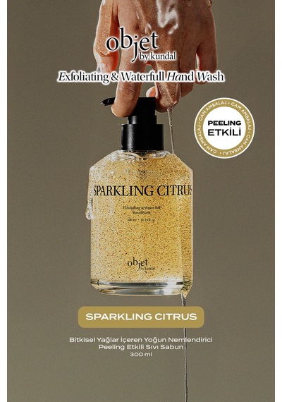 Peeling Etkili Nemlendirici Sıvı Sabun Kundal Exfoliating & Waterfull Hand Wash Sparkling Citrus