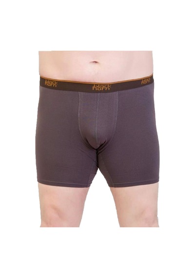 Black Horn Büyük Beden Boxer Battal Boy Likralı Boxer Gri
