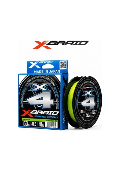 Ygk X035 Braıd Cord Pe X4 150m 4,5kg 0.117 Fluo Green - Standart