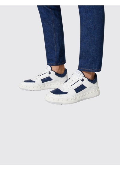 Valentino Garavani - Freedosts Low - Top Sneaker In Calfskin Beyaz
