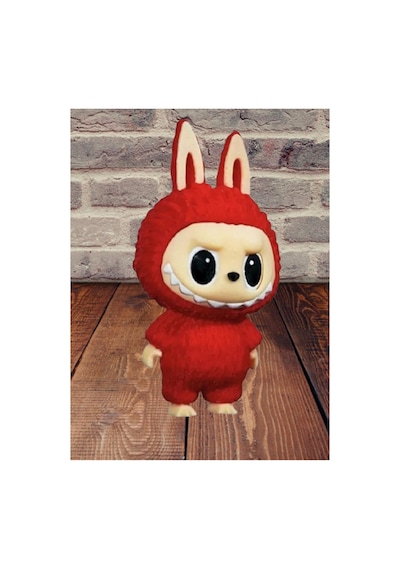 Figür Anahtarlık-labubu Anahtarlık-kırmızı-13 Cm. Kırmızı