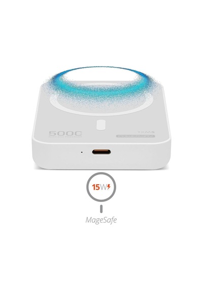 Powerway Txm5 5.000 Mah 15w Magsafe Kablosuz Hızlı Şarjlı Standlı Powerbank Beyaz