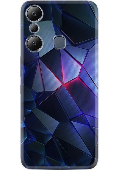 Infinix Hot 20i Kılıf Resimli Desenli Silikon Platinium Series Üçgenler 2 1872
