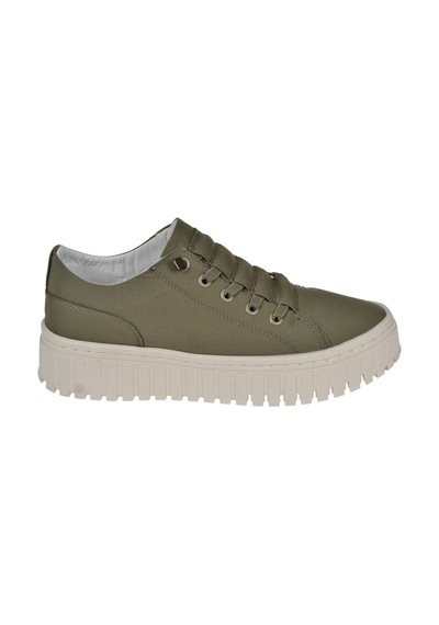 Gamelu Kalın Taban Kadın Spor Ayakkabı Sneaker Ek-canvas-z Haki