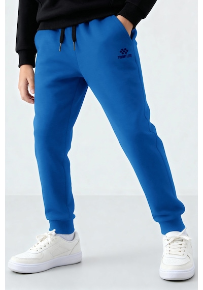 Tommylife Haki Standart Fit Manşetli İnce Erkek Çocuk Eşofman Alt - 11205 Saks