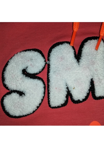 Milenawear By Milena Kız Çocuk Smile Baskı Sweatshırt Nar Çiçeği