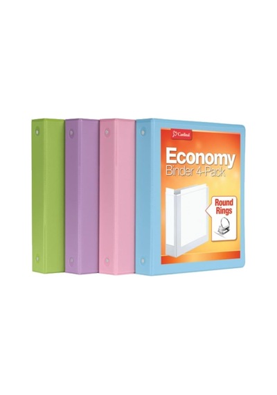 Cardinal 3 Halkalı Klasör, 3,5 Cm, Yuvarlak Halkalar, 350 Yaprak Tutar, Clearvue Sunum Görünümü, Yapışmaz, Çeş