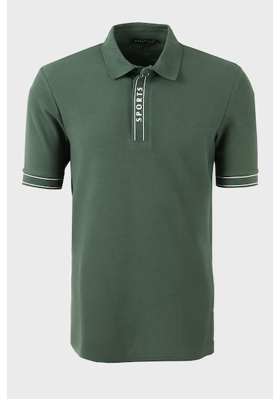 Buratti Pamuklu Regular Fit Yarım Fermuarlı Polo T Shirt Erkek Polo Yaka T Shirt 5904073 Nefti