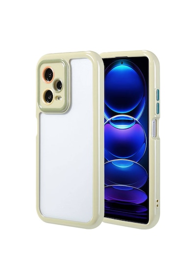 Xiaomi Redmi Note 12 Pro 5g Kılıf Kamera Korumalı Renkli Kenar Ve Çerçeve Tasarımlı Zore Vitamin Kap Yeşil