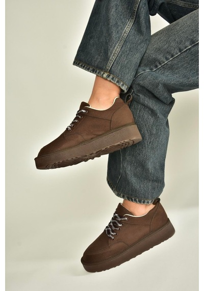 Fox Shoes V602045402 Kahverengi Süet Süet Kalın Tabanlı Günlük Kadın Ayakkabı Kahverengi Fox Shoes V602045402 Kahverengi Süet Süet Kalın Tabanlı Günlük Kadın Ayakkabı Kahverengi