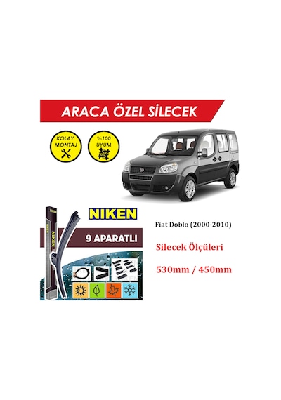 Fiat Doblo Ön Cam Silecek Takımı 2000-2010