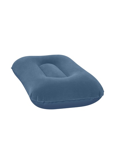 Bestway 67121 Kadife Yüzeyli Şişme Kamp Yastığı 42cm X 26cm X 10cm Gri