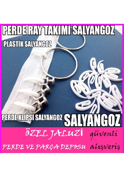 Salyangoz-Perde Parçası Klıps Salyangoz-Perde Ray Takımı Salyango