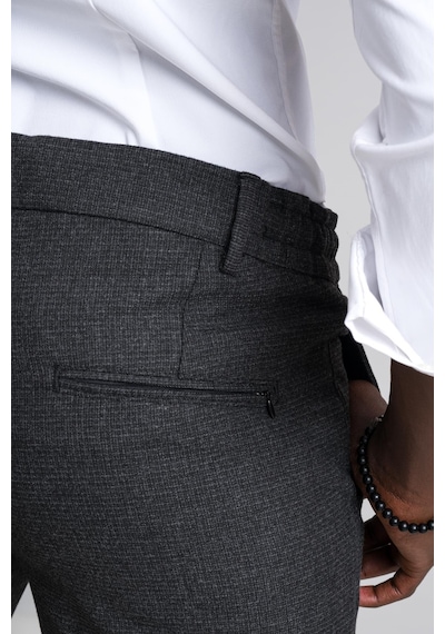 Perpant Slimfit Bitik Kareli Beli Lastikli Ve İplikli Kışlık Kumaş Jogger Pantolon Antrasit Perpant Slimfit Bitik Kareli Beli Lastikli Ve İplikli Kışlık Kumaş Jogger Pantolon Antrasit