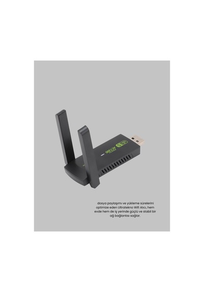 Dual Band Usb Wifi Adaptör 1200 Mbps Hız - Karbul7239-3140