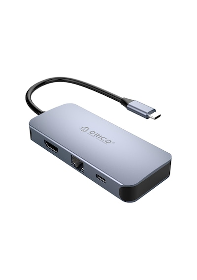Orico Type-C to 3*USB 3.0 4K HDMI Gigabit Ethernet PD Çoklayıcı Dönüştürücü Hub