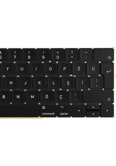 Macbook Pro 13" Touch 2018/2019 Uyumlu A1989 Klavye - Büyük Enter Tr Q