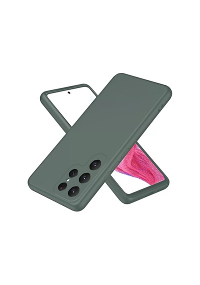 Newface Samsung Galaxy S25 Ultra Kılıf First Silikon - Koyu Yeşil